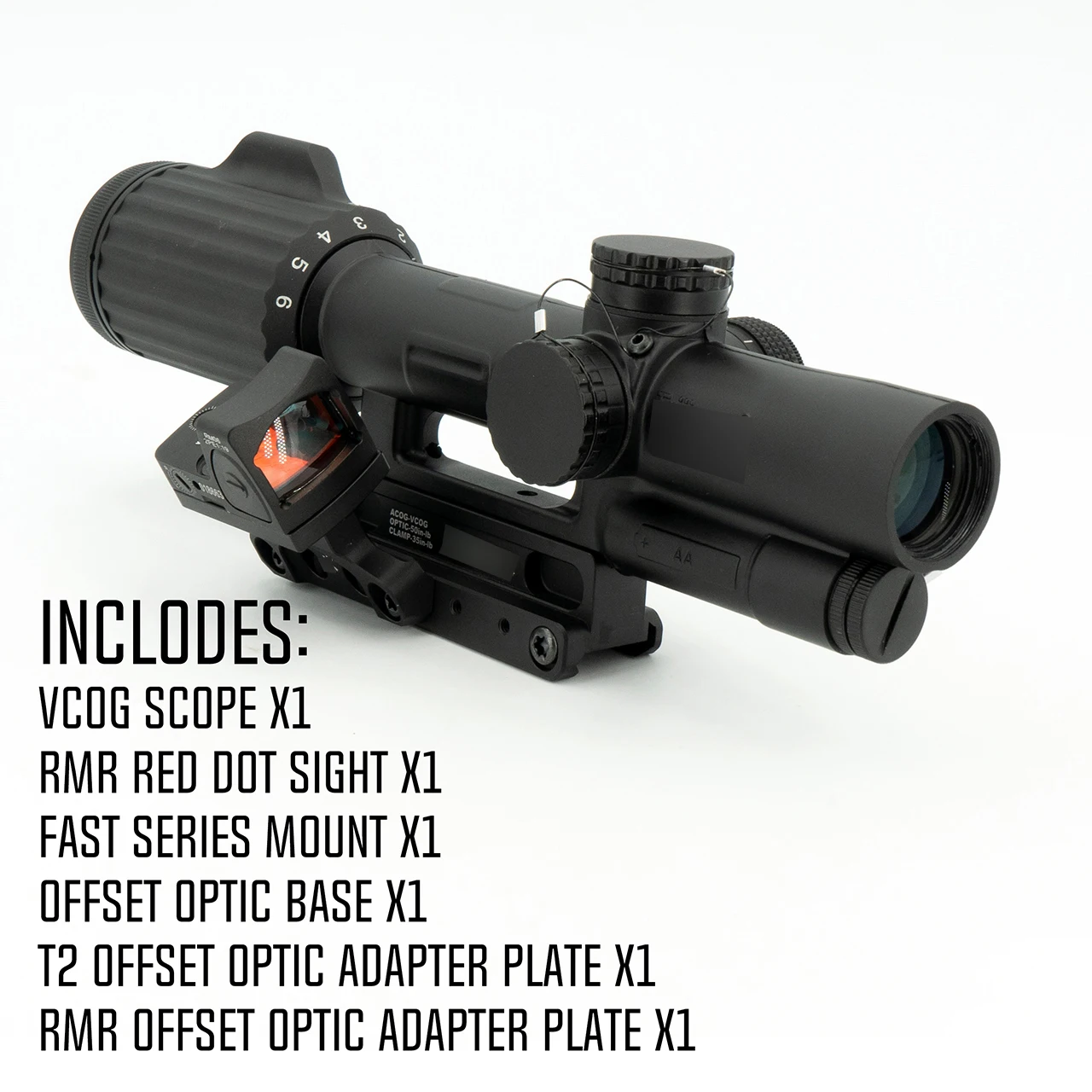 VCOG 1-6x24 30mm Tube Rifle Scope Tactical Airsoft Riflescope FFP LPVO Red Segmented Circle .308 / 175 Grain / Crosshair - Image 9