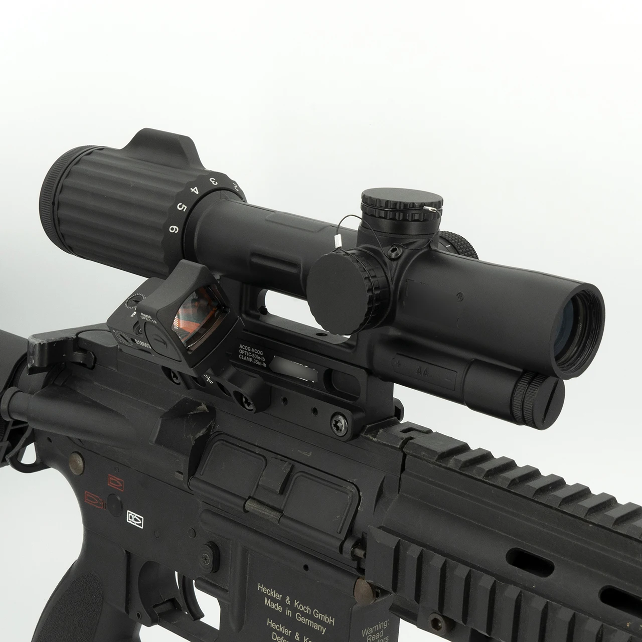 VCOG 1-6x24 30mm Tube Rifle Scope Tactical Airsoft Riflescope FFP LPVO Red Segmented Circle .308 / 175 Grain / Crosshair - Image 4