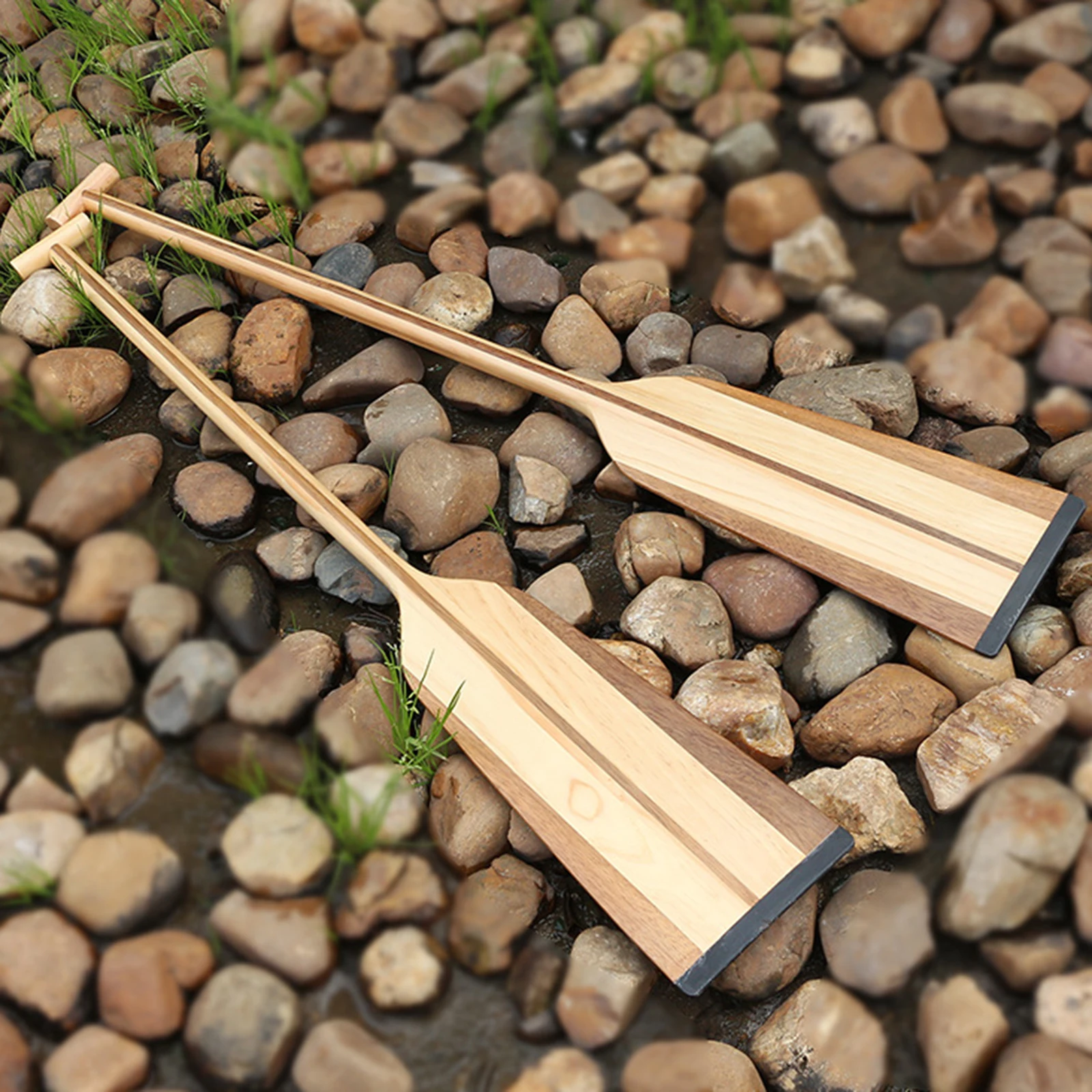 Lightweight Wooden Dragon Boat Paddle with Ergonomic Grip Waterproof Beginner Boat Oar for Boating Sports Equipment - Image 3