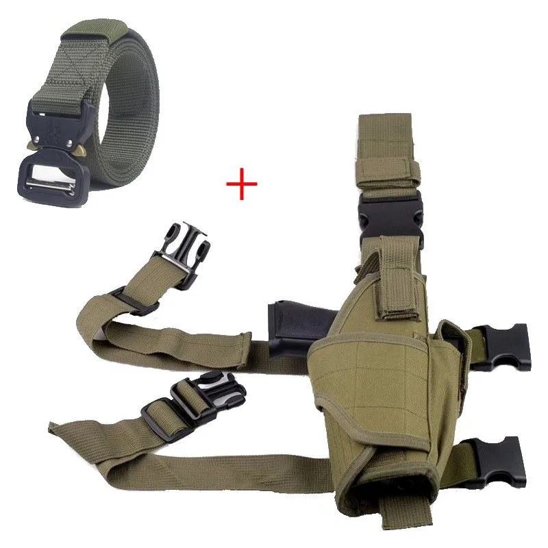 Tactical Accessories Nylon Holster Hunting Airsoft Pistol Gun Drop Leg Holster Pouch Adjustable Belt Holster For Universal Gun - Image 11