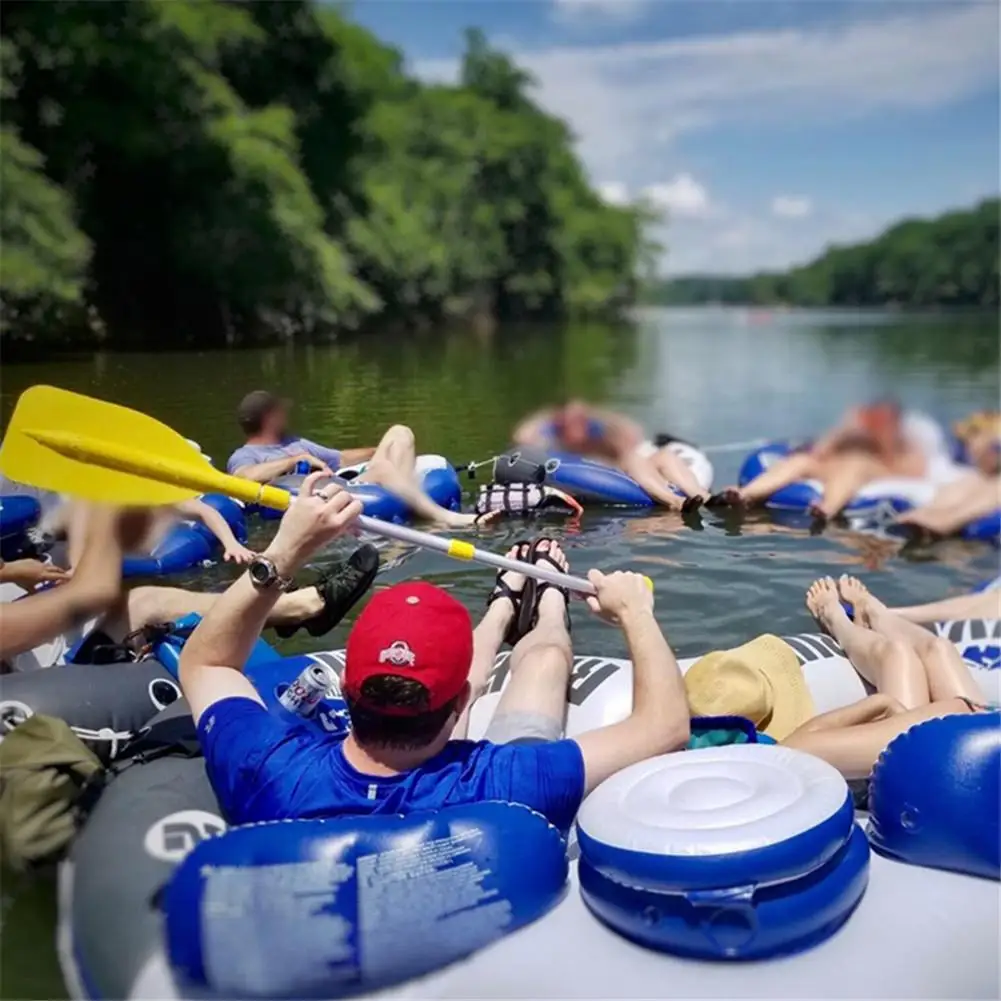 Outdoor Water Sports Aluminum Alloy Oar Telescopic Portable Oar 54-106cm Telescoping Paddle Kayaks Boating Paddle Water Sports - Image 2