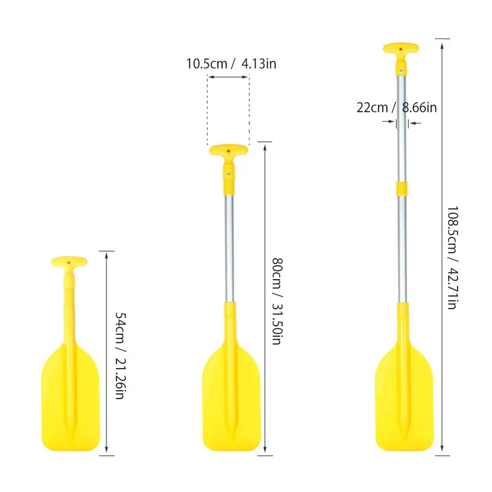 Outdoor Water Sports Aluminum Alloy Oar Telescopic Portable Oar 54-106cm Telescoping Paddle Kayaks Boating Paddle Water Sports - Image 6