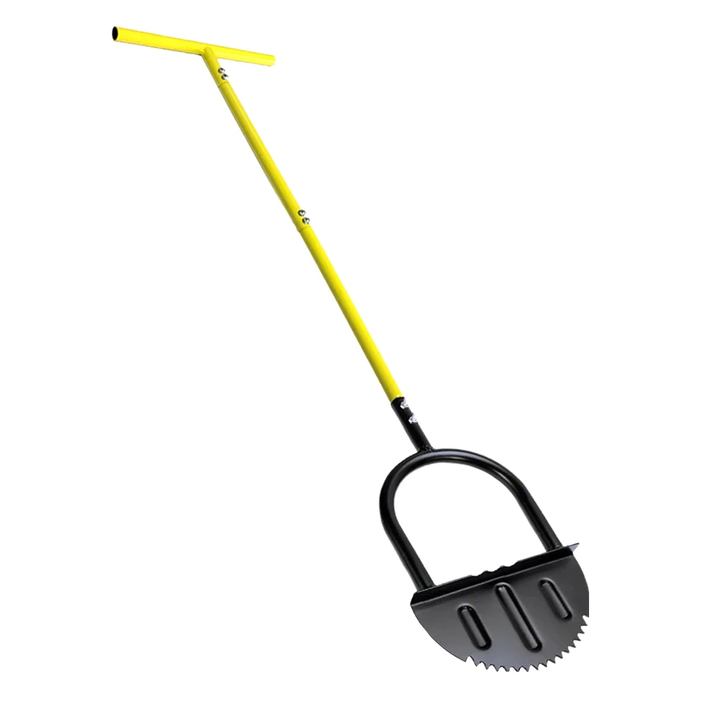 Half Moon Edger Trimming Shovel Manual Saw-Tooth Lawn Step Edger Long Handled Landscaping Edging Tool Lawn Mowing Gardening Tool - Image 2