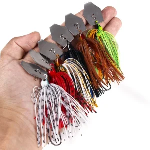 6 Pcs/Set Chatterbait Fishing Lures Kit Spinner Fishing Bait Weedless Buzzbait Wobbler Pesca Crankbait for Bass Pike Swimbait