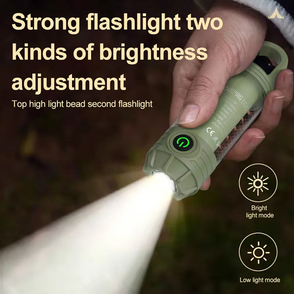 Multi Functional Outdoor LED Camping Light Night Riding Light Rechargeable Handheld Night Light Waterproof Travel Light - Image 4