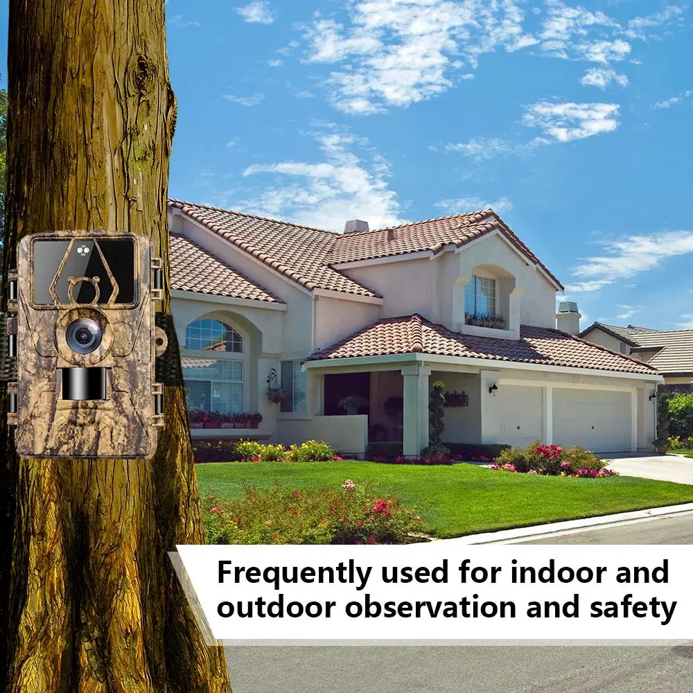 8K WiFi Trail Camera 130° Detection Angle 60MP Waterproof Outdoor Animal Hunting Trail Video Photo Trap Wild Camera APP Control - Image 3