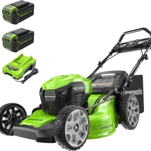 40V 21" Brushless Cordless (Smart Pace / Self-Propelled) Lawn Mower (75+ Compatible Tools), (2) 4.0Ah Batteries and Charger Incl