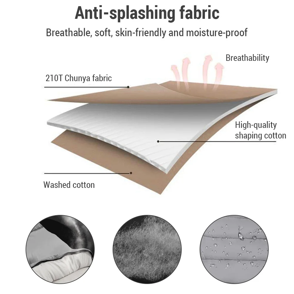 Double Persons Sleeping Bags For Adults Cold Weather 12°C- -18°C Cold-Resistant With Hooded Anti-splashing For Camping - Image 6