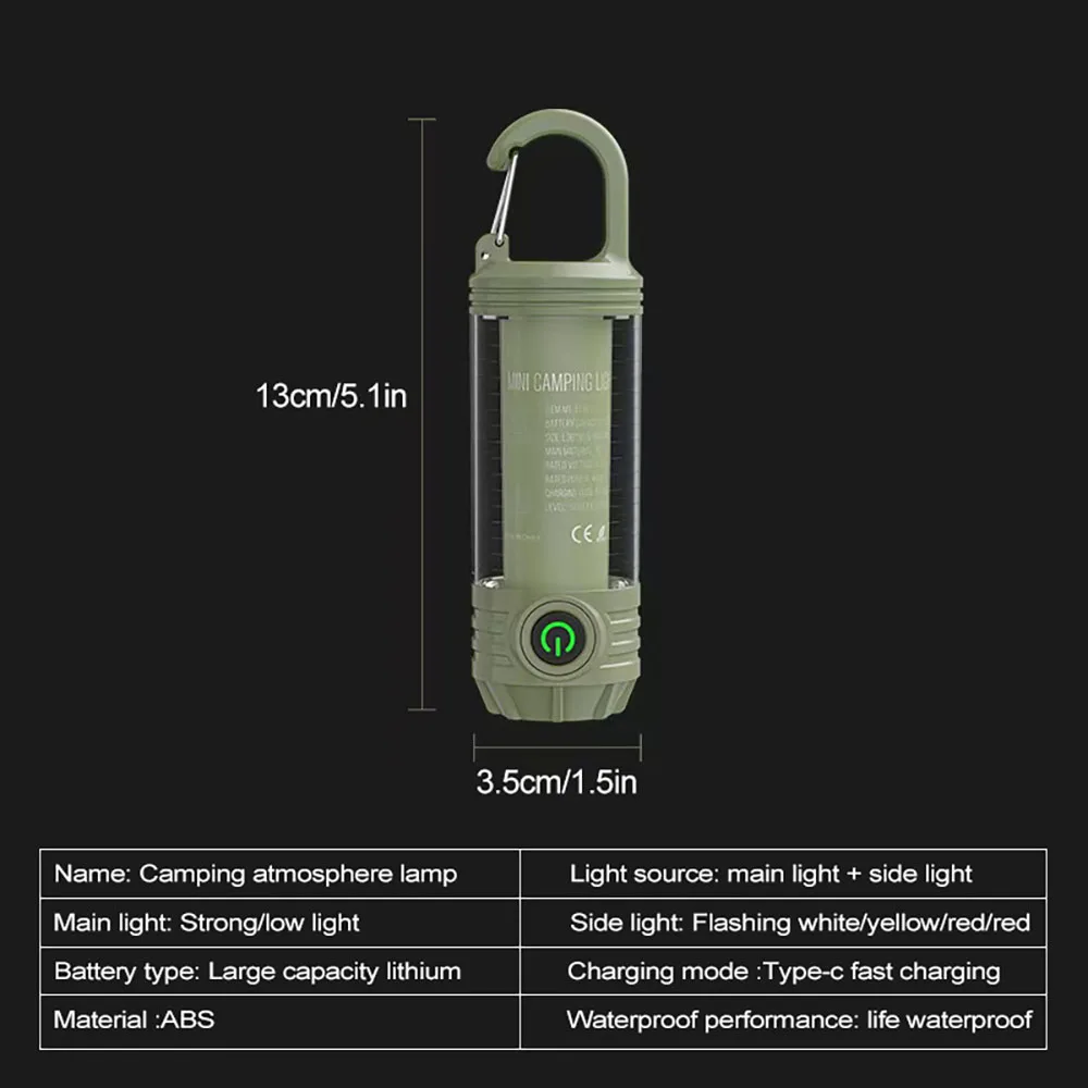 Multi Functional Outdoor LED Camping Light Night Riding Light Rechargeable Handheld Night Light Waterproof Travel Light - Image 6