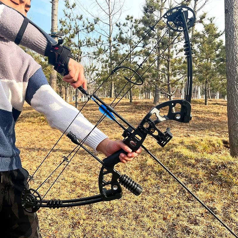 30-60lbs M131 Composite Bow 12 Pieces of Mixed Carbon Arrows Kit Five Needle Targeting Outdoor Hunting and Shooting Accessories - Image 5