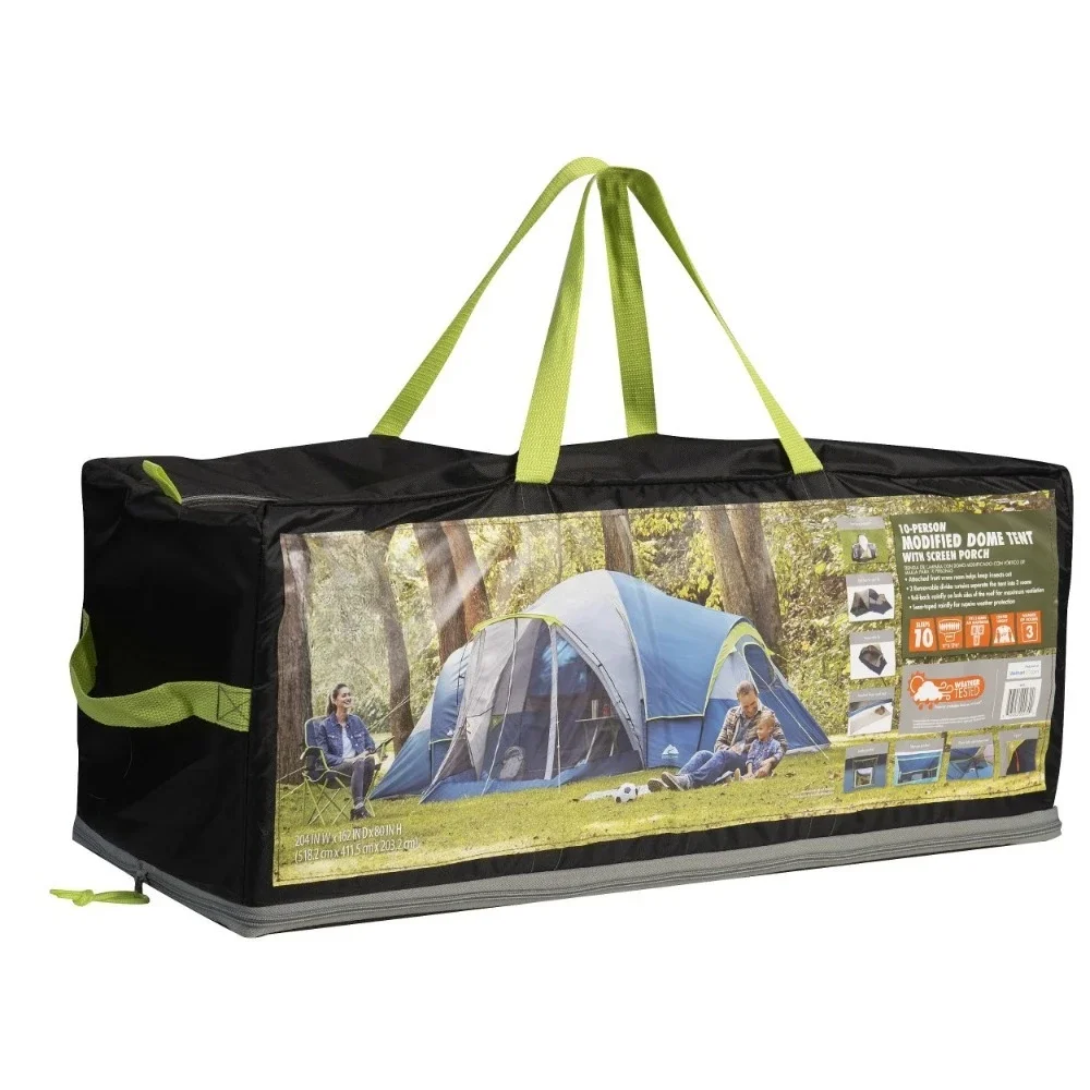 10-Person Modified Dome Tent with Screen Porch - Image 5