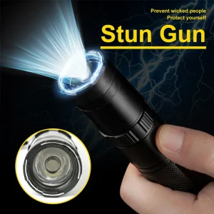 910A Flashlight Self-Defense Device - Aerospace Reinforced Alloy Outdoor Self-Defense Flashlight, Rechargeable Large Capacity