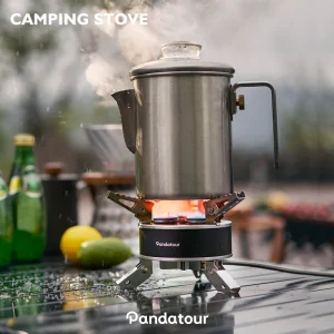 PANDATOUR 3 Heads Gas Stove Tourist Camping Burners Folding Backpacking Furnace Outdoor Hiking  Ultra-Compact Folding StovE