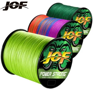 JOF 4 Strands Fishing Line 300/100M Braided PE Fishing Strong Fishing Line Multifilament Durable Fishing Line Tool