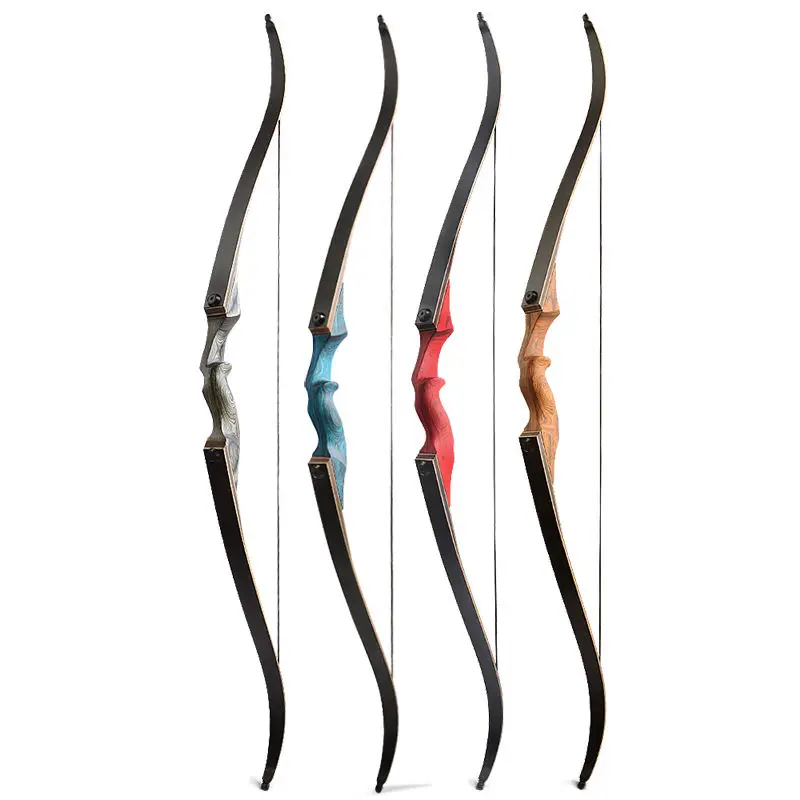 Professional Wood Bow Riser Archery Recurve Bow30-60Lbs Takedown American Hunting Recurve Bow - Image 4