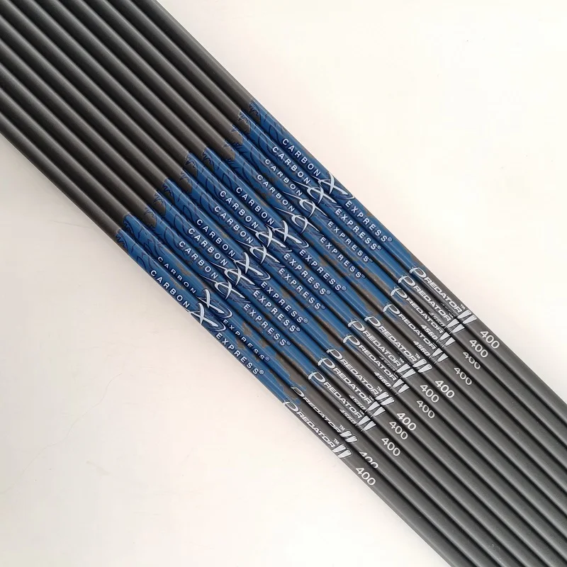 100% Pure Carbon Arrows Shaft ID4.2mm Spine300-800 Compound Recurve Bow Hunting Archery Shooting 12pcs - Image 2