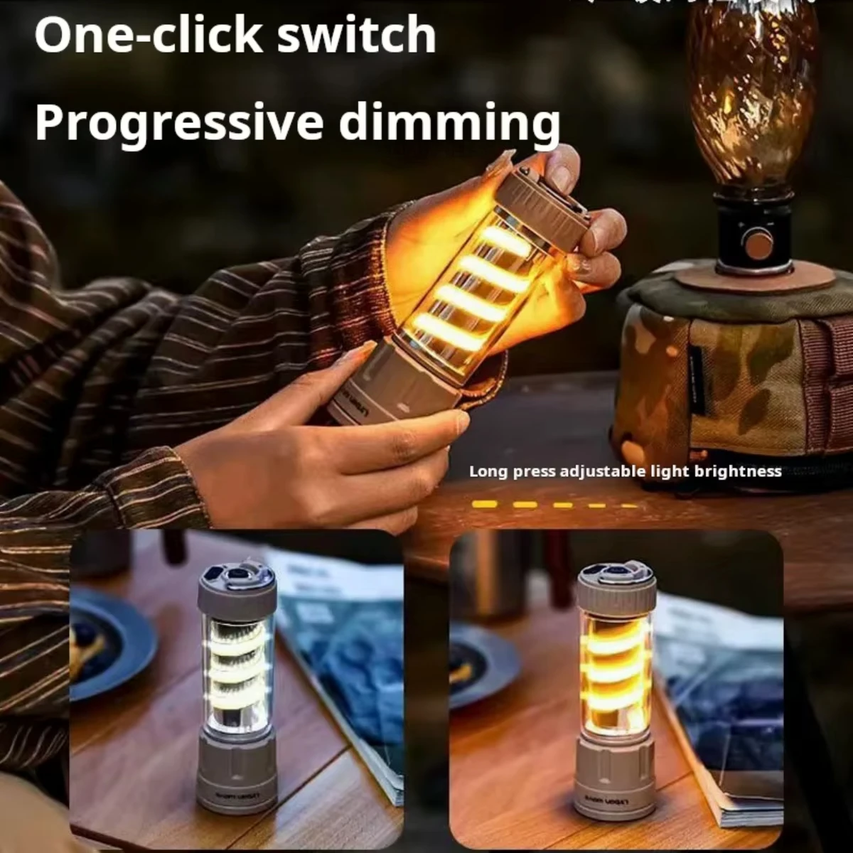 Portable Long-Range Camping Light – Super Bright Rechargeable Searchlight for Outdoor, Emergency, and Tent Use - Image 2