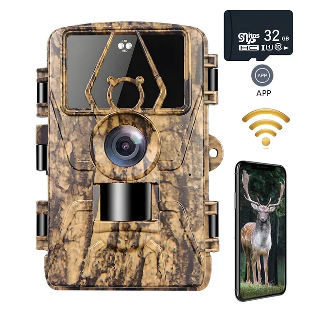 8K WiFi Trail Camera 130° Detection Angle 60MP Waterproof Outdoor Animal Hunting Trail Video Photo Trap Wild Camera APP Control - Image 7