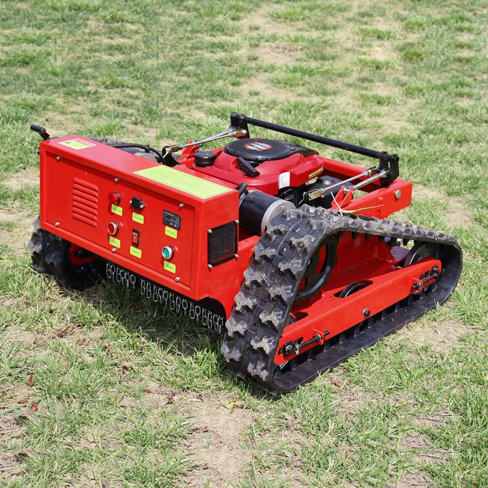 Hot Selling Remote Control Lawn Mower Crawler Type Gasoline Self Propelled Grass Cutting Machine - Image 3