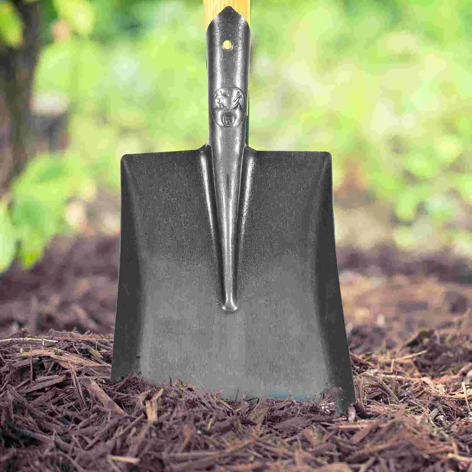 Garden Metal Steel Spade Snow Digging Flat Duty Heavy Portable Hand Coal Construction Camping Hiking Tools - Image 2