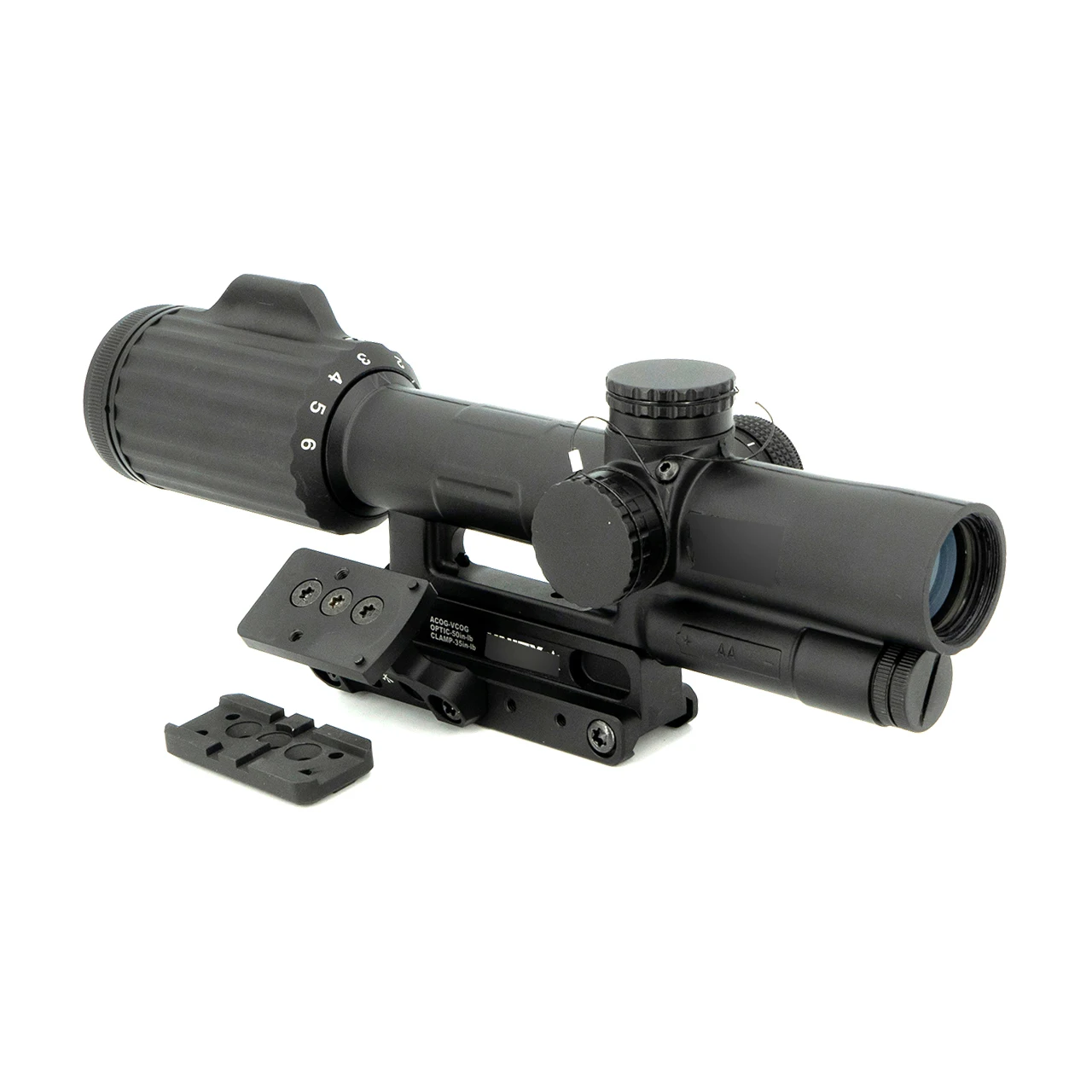 VCOG 1-6x24 30mm Tube Rifle Scope Tactical Airsoft Riflescope FFP LPVO Red Segmented Circle .308 / 175 Grain / Crosshair - Image 10