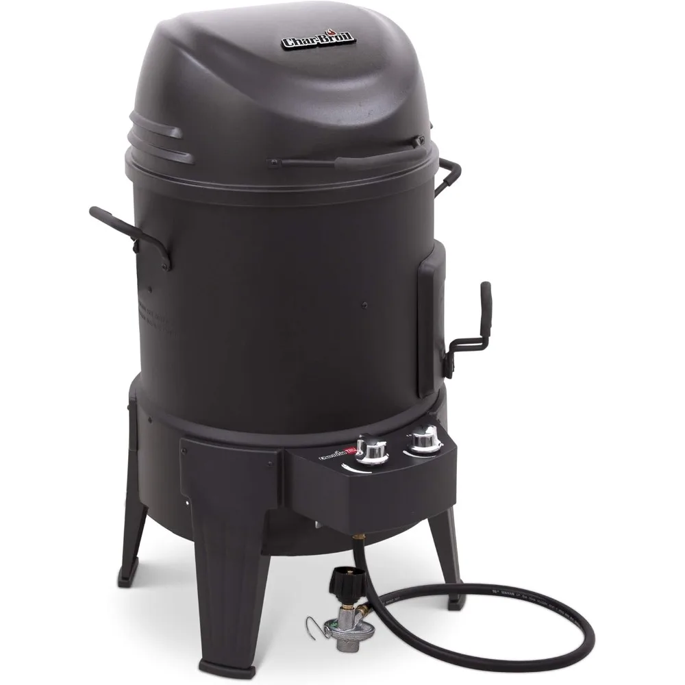 3-in-1 Smoker, Roaster & Gas Grill, Black