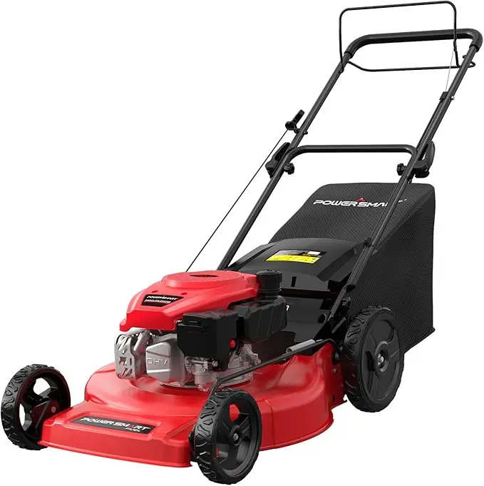 Self Propelled Gas Lawn Mower, 22 in. with 170cc OHV Engine, 3-in-1 Rear-Wheel-Drive High Wheels, Black - Image 7