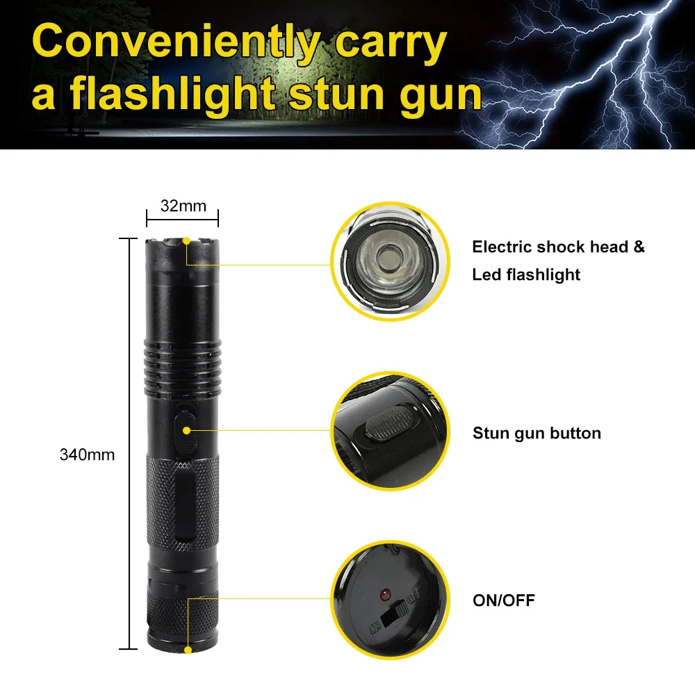 910A Flashlight Self-Defense Device - Aerospace Reinforced Alloy Outdoor Self-Defense Flashlight, Rechargeable Large Capacity - Image 4
