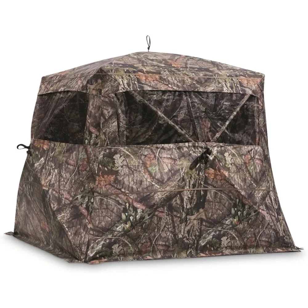 Flare 270 Pop-Up Hunting Camo Ground Blind for Deer, Duck, Bow, and Turkey Hunting Gear, Equipment, and Accessories