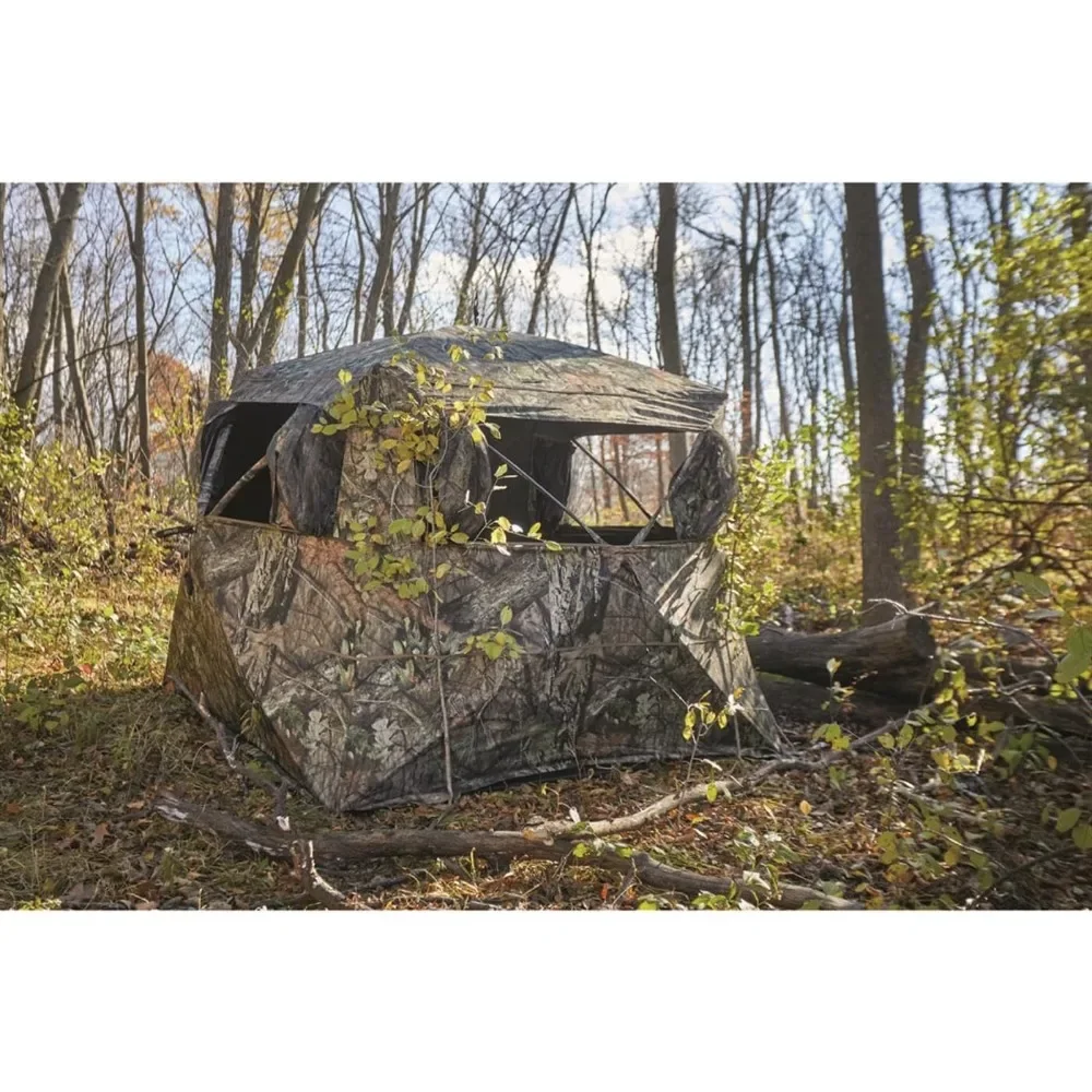 Flare 270 Pop-Up Hunting Camo Ground Blind for Deer, Duck, Bow, and Turkey Hunting Gear, Equipment, and Accessories - Image 5