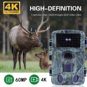 4K Video Hunting Shooting Wildlife Trail Camera Waterproof 60MP 30MP WIFI Live Stream Night Vision Outdoor Photo Trap Camera