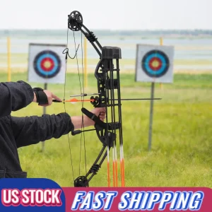 Compound Bow Kit, Archery Hunting Bow Set, Compound Bow Arrow Set Hunting Accessories Bow and Arrow