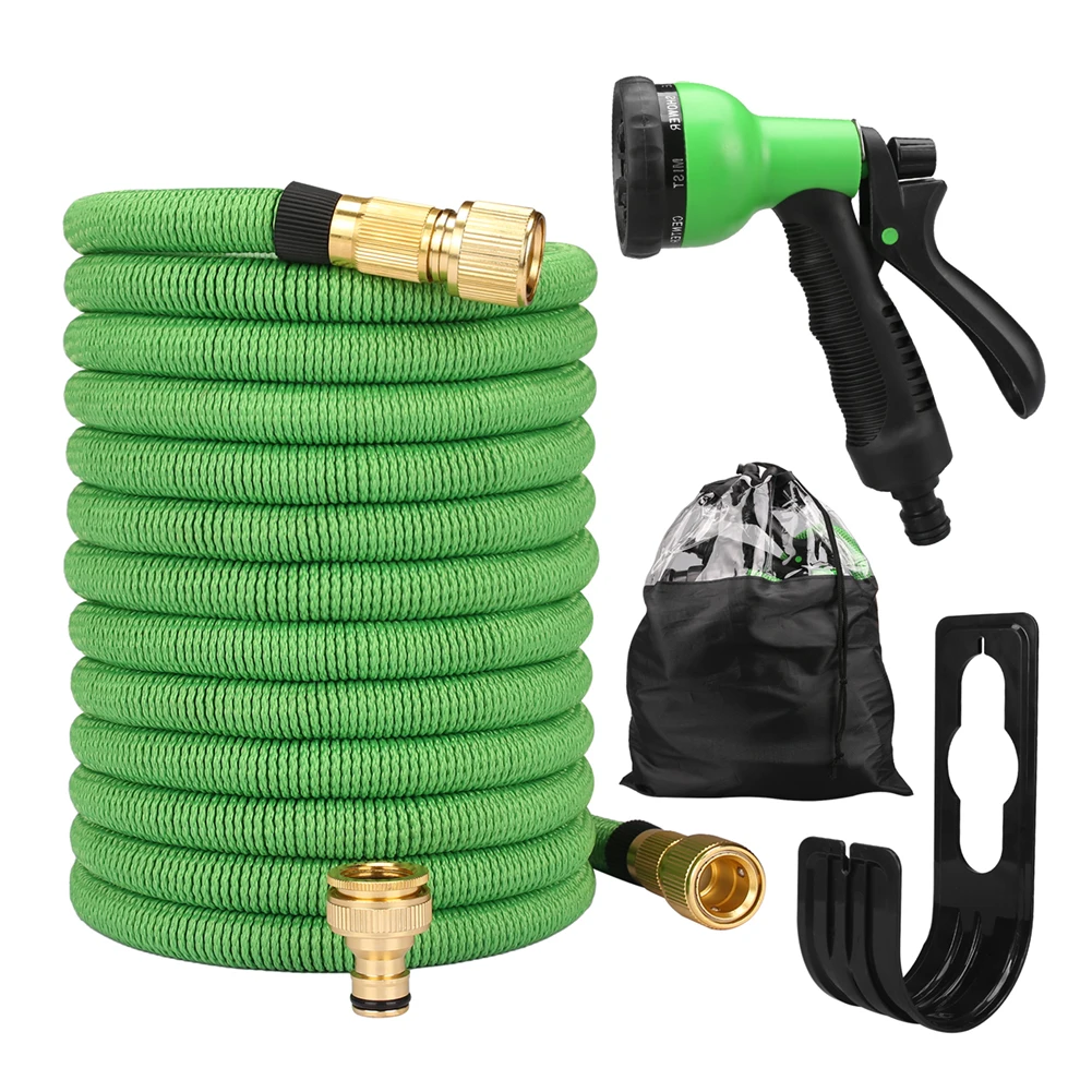 Garden Water Hose Expandable Double Metal Connector High Pressure Pvc Reel Magic Water Pipes for Garden Farm Irrigation Car Wash - Image 2