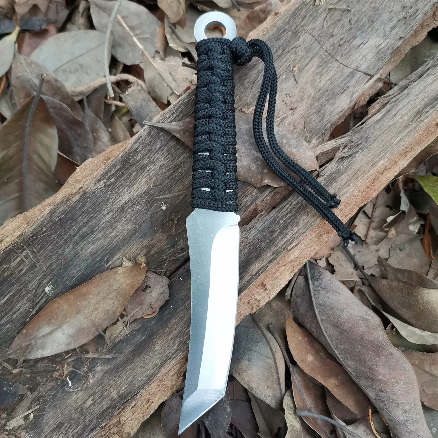 High carbon S.S. Fixed Blade Knife with Sheath and Cord Knife for Hunting Camping and Field Survival Tactical Combat Outdoor - Image 5