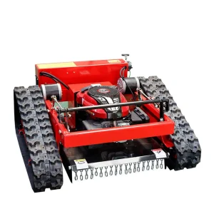 Hot Selling Remote Control Lawn Mower Crawler Type Gasoline Self Propelled Grass Cutting Machine