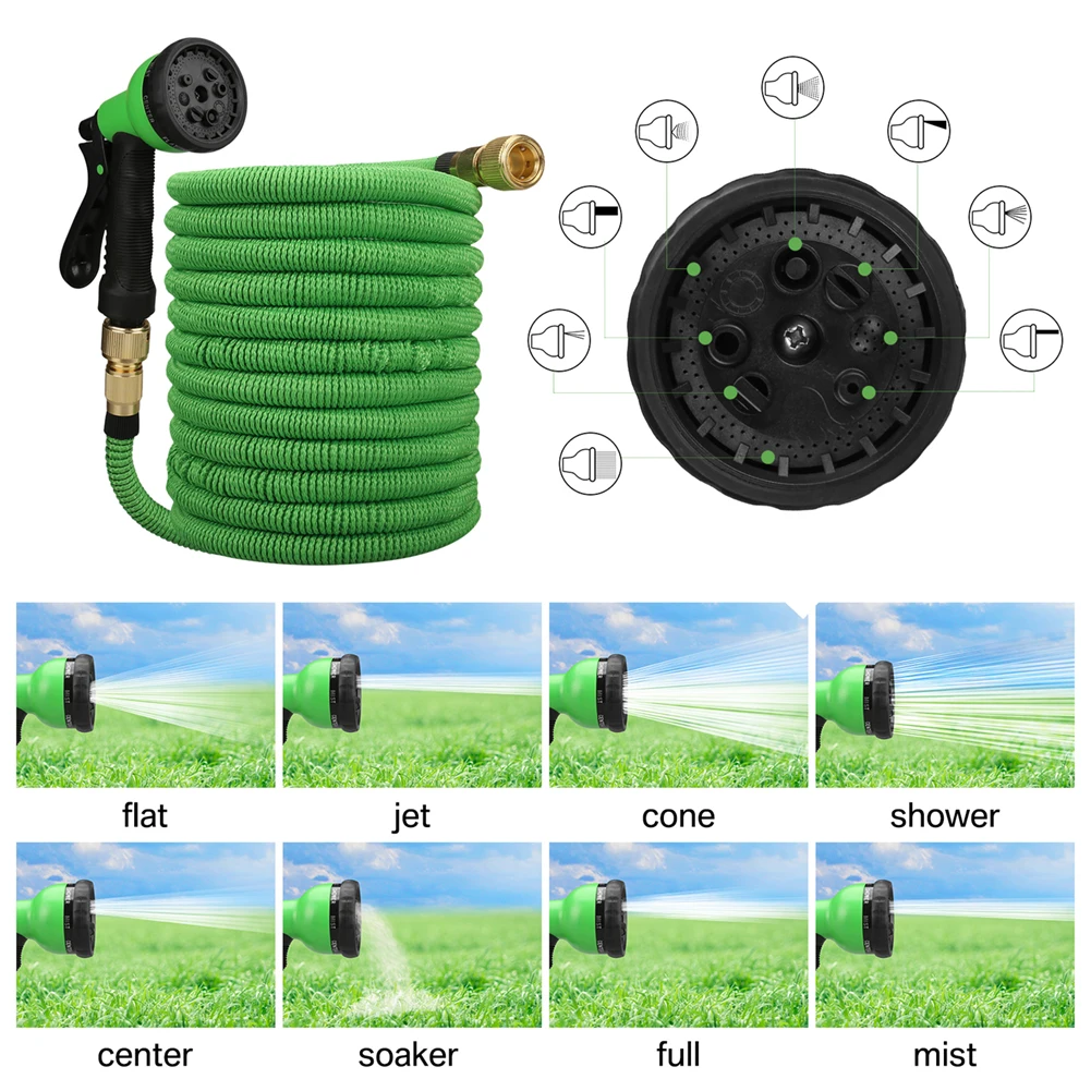 Garden Water Hose Expandable Double Metal Connector High Pressure Pvc Reel Magic Water Pipes for Garden Farm Irrigation Car Wash - Image 4