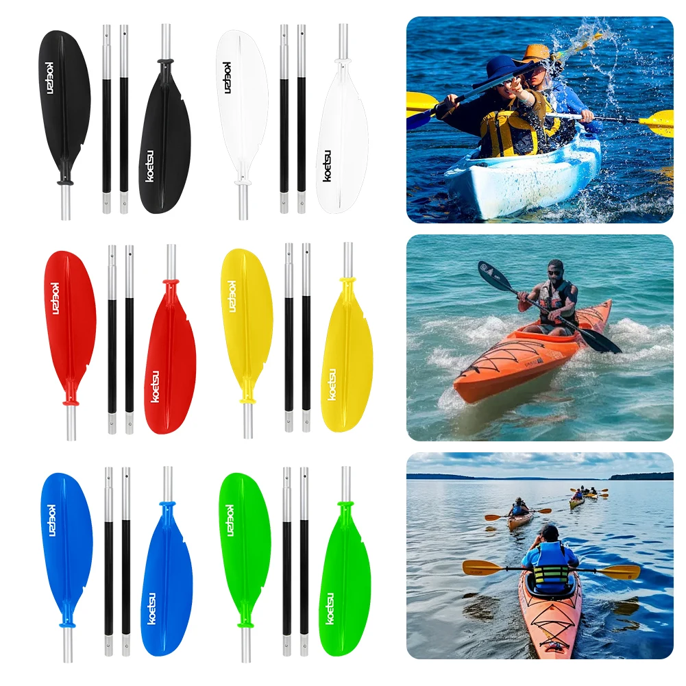 4-Piece Two Way Paddle Adjustable Floating Kayak Paddle Aluminium Alloy Stand Up Paddleboard Paddles for Canoe Kayaking - Image 2