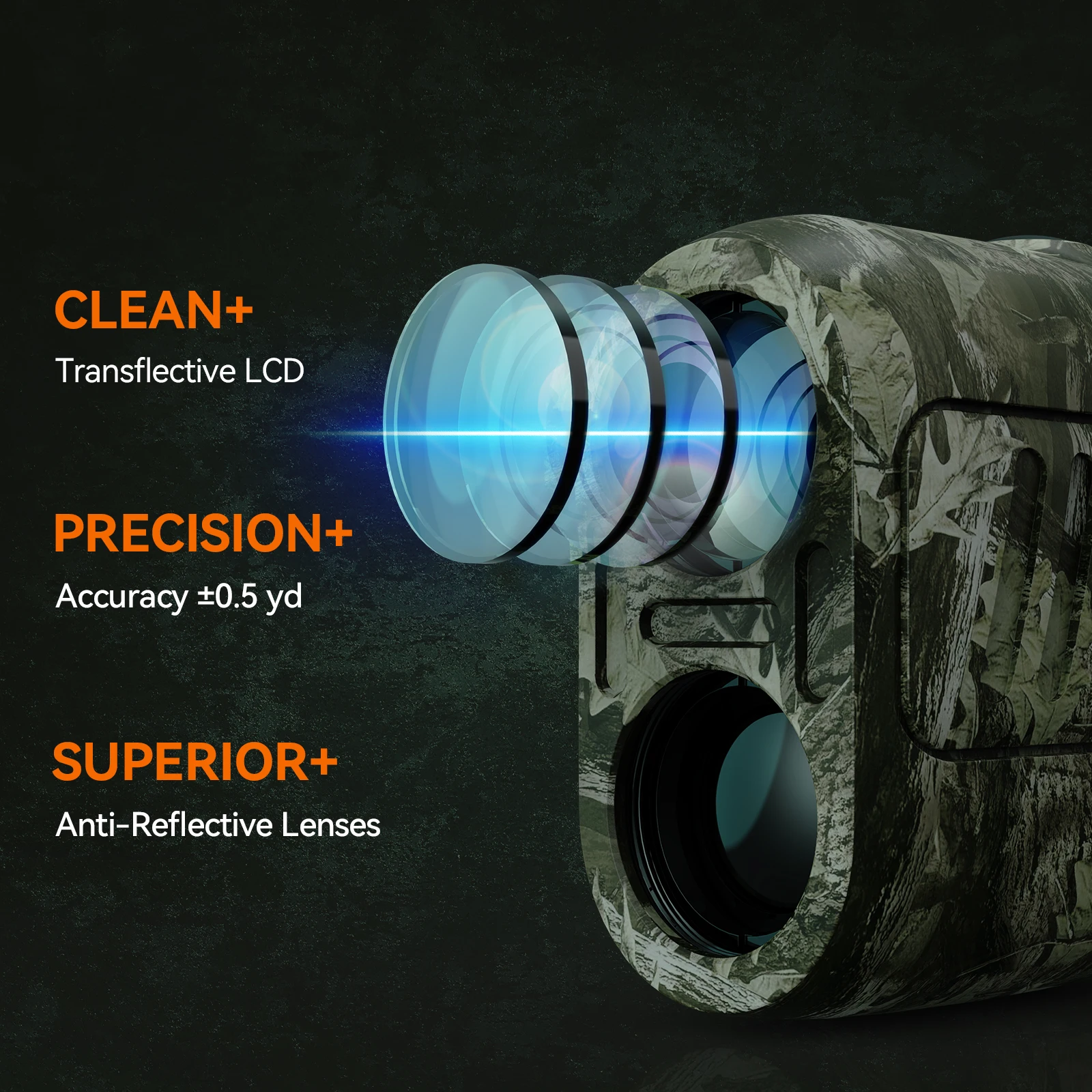 MiLESEEY Range finder 7° Big Field 656Yd laser rangefinder for hunting, with Rain and Fog Ranging Mode, BOW Mode, Auto Height - Image 4