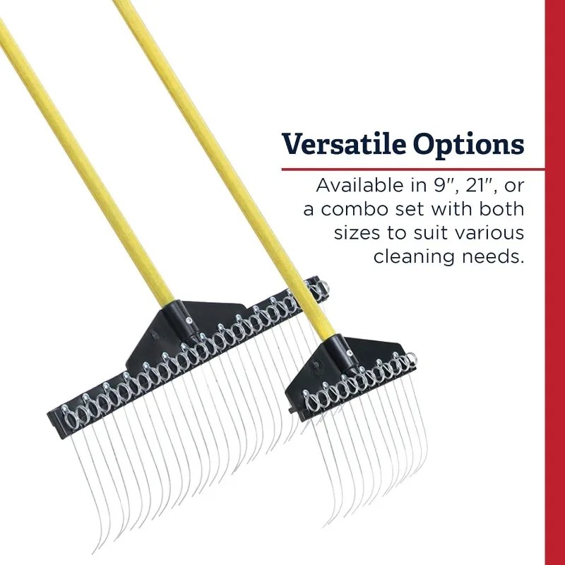 Garden Landscape Rake – 9” & 21" Head Garden Debris Rakes Combo | Elevate Your Outdoor Spaces with Precision and Efficiency - Image 3