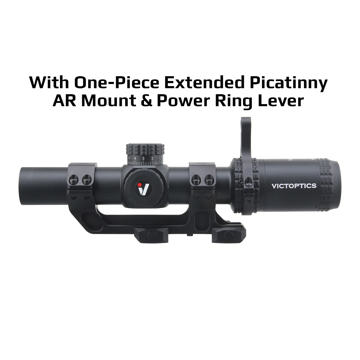 VictOptics S6 1-6x24i LPVO SFP Rifle Scope Fiber Reticle With Ultra Bright Dot Turret Lock Features For AR series - Image 7