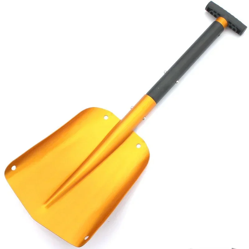 Foldable Auto Emergency Snow Shovel with Extendable Handle, Aluminum Lightweight Snow Shovel for Car,Outdoor Camping Ski,Garden