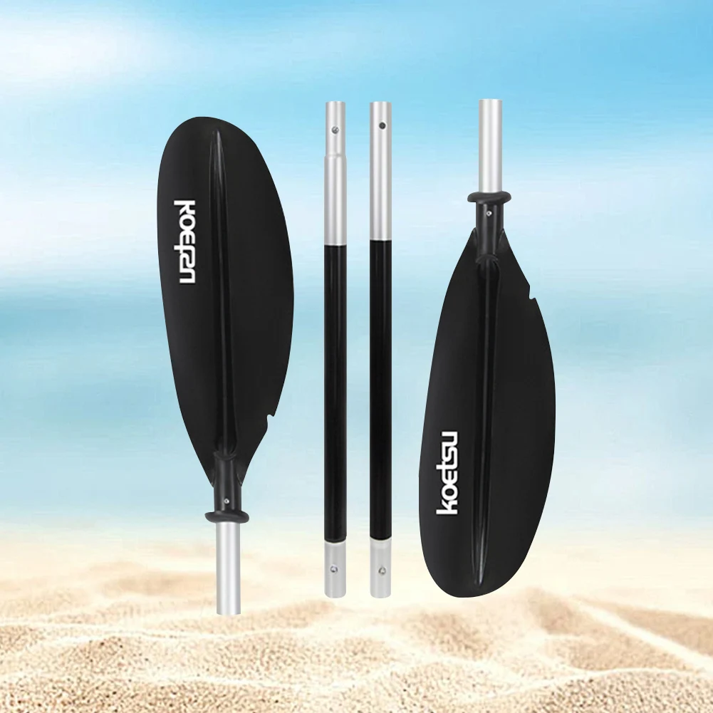 4-Piece Two Way Paddle Adjustable Floating Kayak Paddle Aluminium Alloy Stand Up Paddleboard Paddles for Canoe Kayaking
