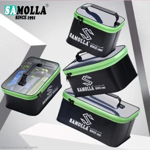 EVA Thicken Fishing Box Bag Waterproof Fishing Gear Boxes Live Fish Bucket Fishing Main Sub Line Float Storage Case Handbag
