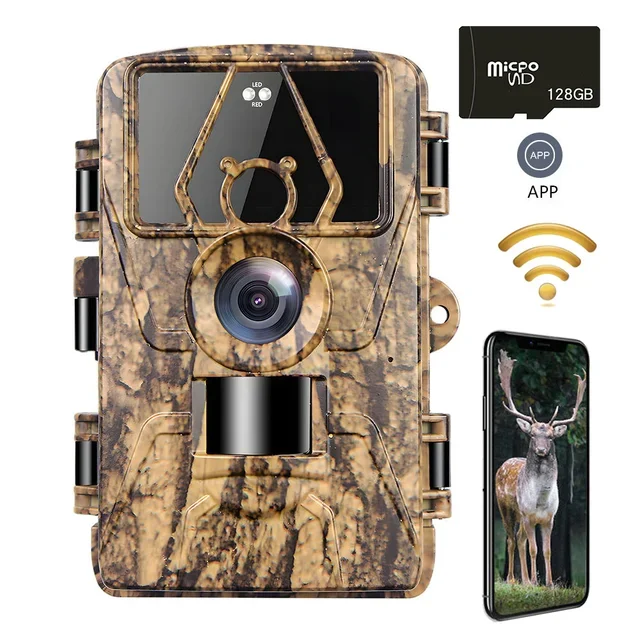 8K WiFi Trail Camera 130° Detection Angle 60MP Waterproof Outdoor Animal Hunting Trail Video Photo Trap Wild Camera APP Control - Image 10