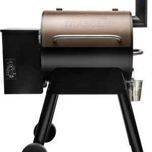 Traeger Grills Pro 22 Electric Wood Pellet Grill and Smoker, Bronze, 572 Square Inches Cook Area, 450 Degree Max Temperature, Me