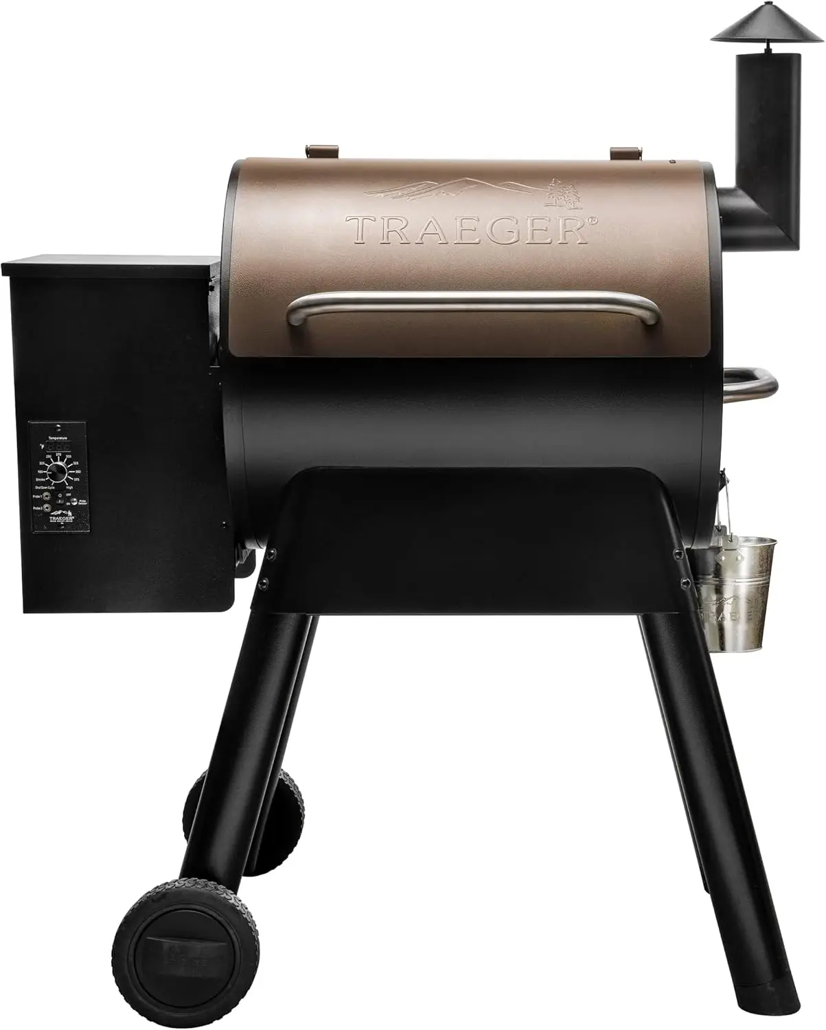 Traeger Grills Pro 22 Electric Wood Pellet Grill and Smoker, Bronze, 572 Square Inches Cook Area, 450 Degree Max Temperature, Me