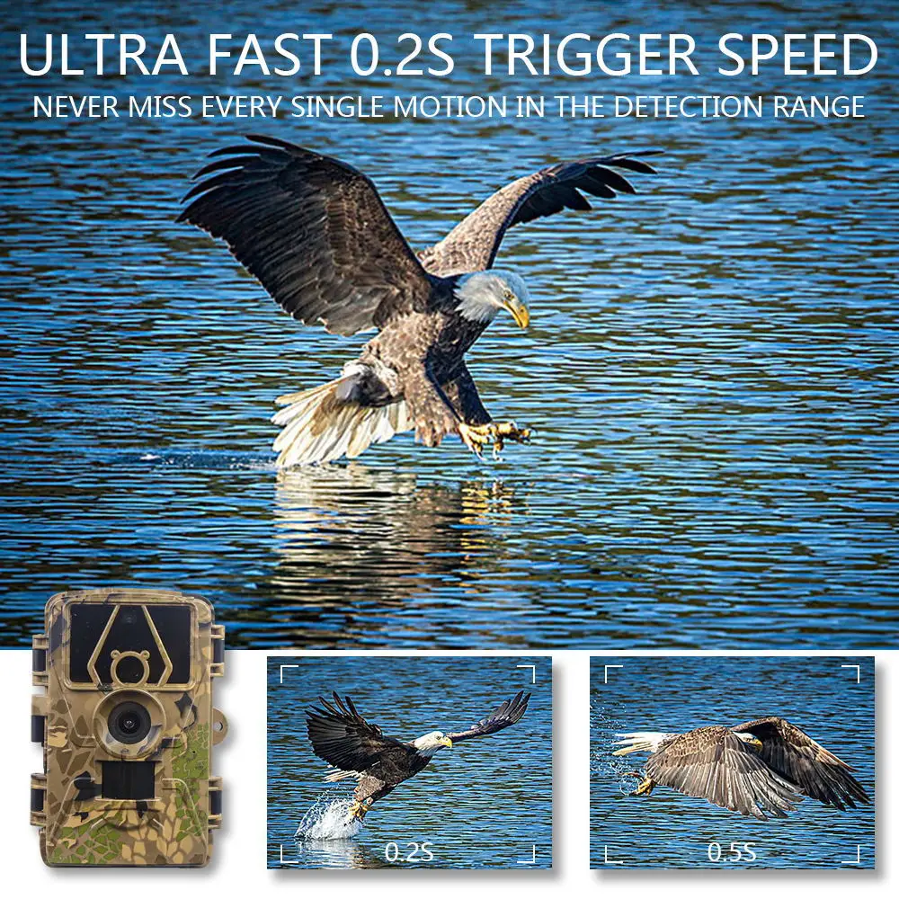 8K WiFi Trail Camera 130° Detection Angle 60MP Waterproof Outdoor Animal Hunting Trail Video Photo Trap Wild Camera APP Control - Image 6