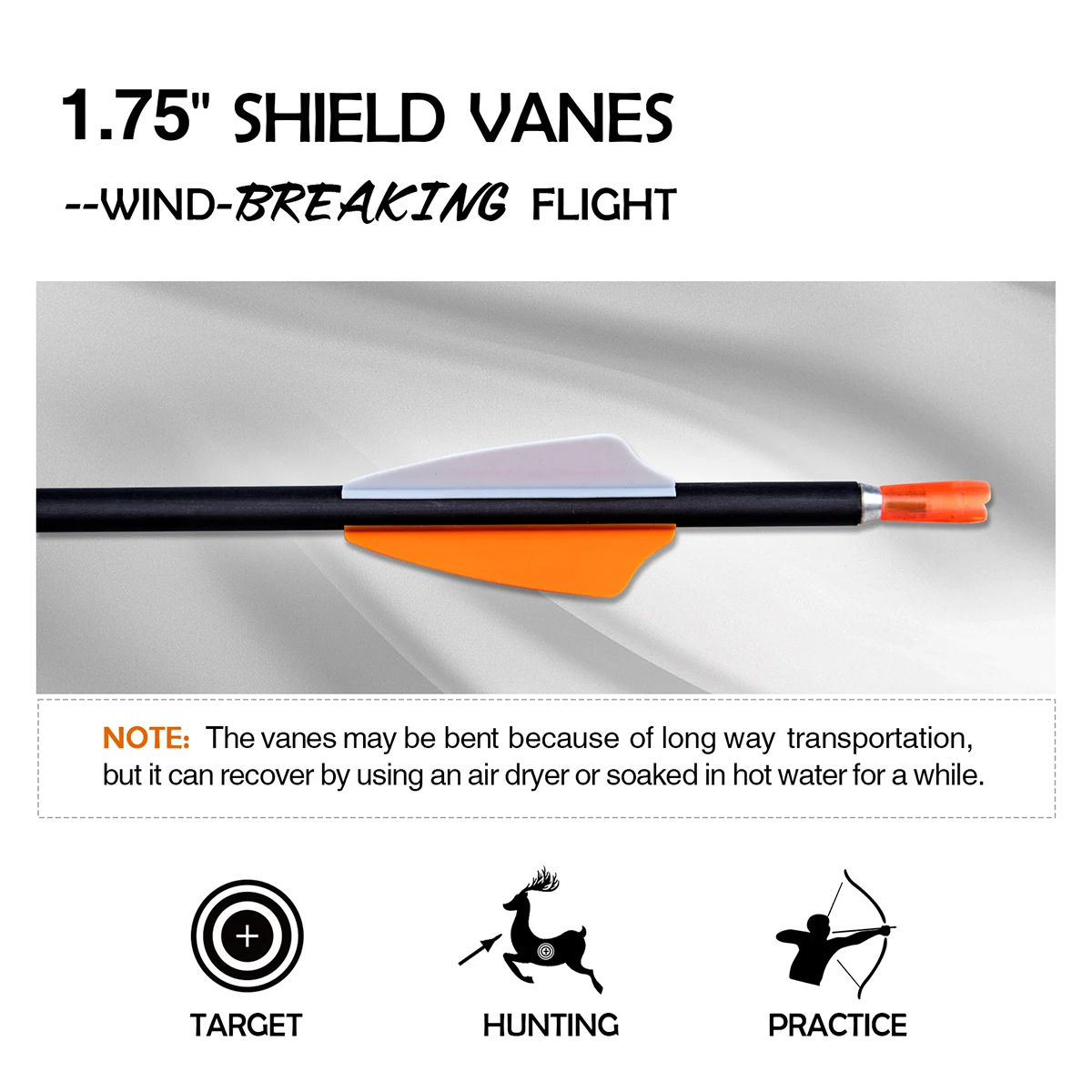 12pcs 31" Carbon Arrows for Compound Bow & Recurve Bow, Spine 1000-1500 Hunting Arrows Outdoor Target Practice - Image 3