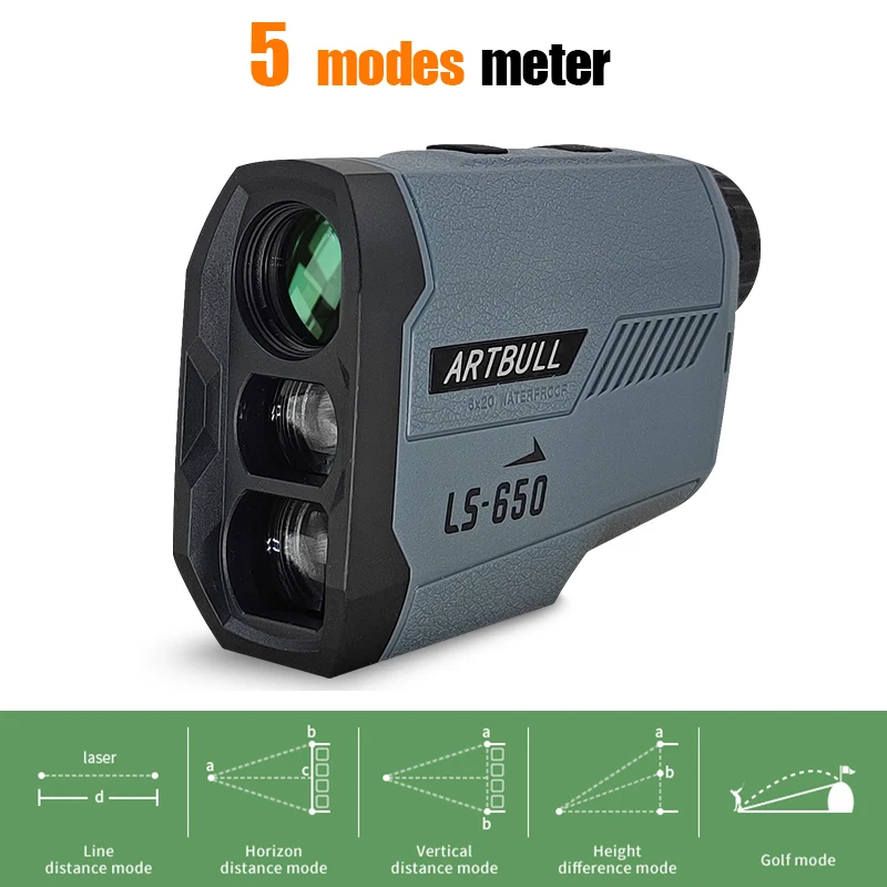 Laser Rangefinder Hunting Outdoor 650m Golf Rangefinder with Flag-Lock Slope Adjusted Distance Meter - Image 5