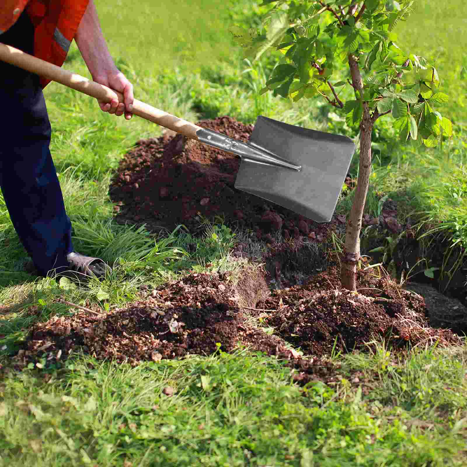 Garden Metal Steel Spade Snow Digging Flat Duty Heavy Portable Hand Coal Construction Camping Hiking Tools - Image 5